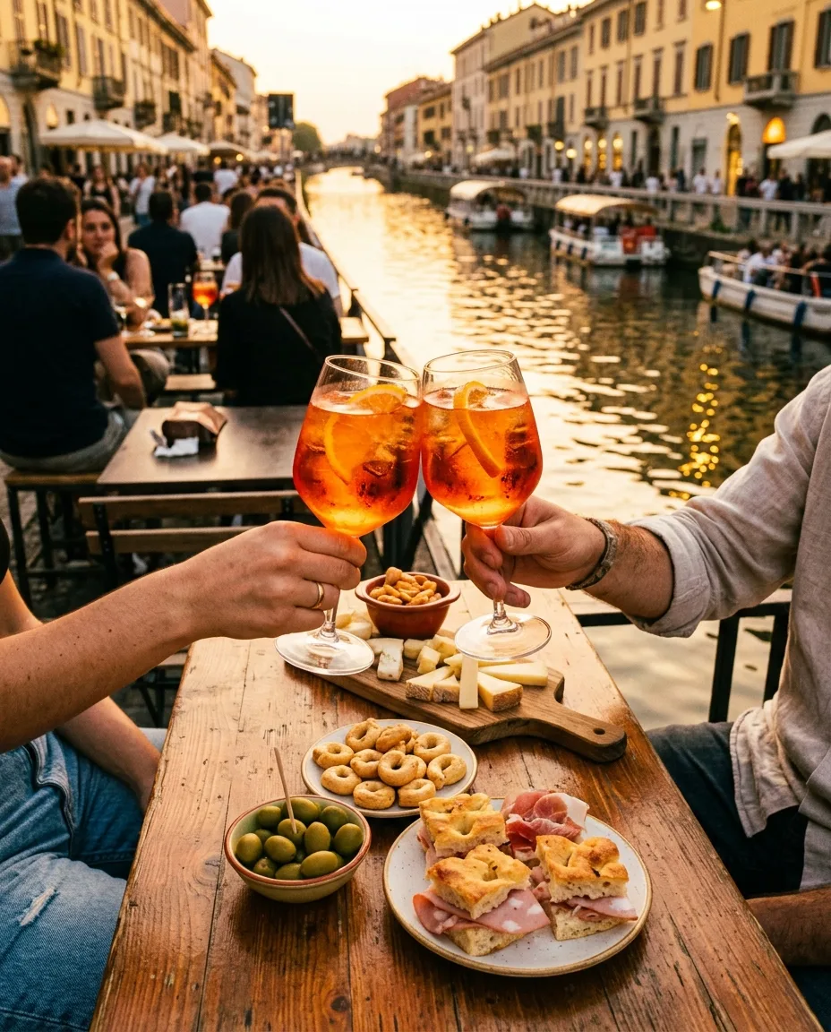 Navigli aperitivo, Milan